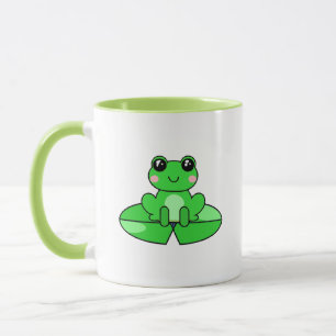 Personalized Cute Frog Name in Heart Mug