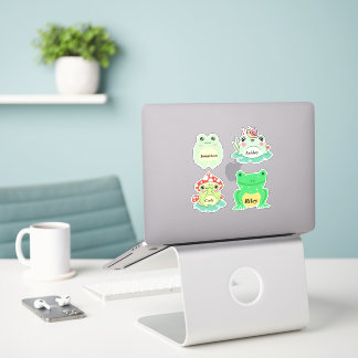Personalized Cute Frog Stickers