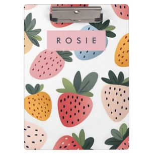 Personalized Cute Fruit Strawberry Pattern Clipboard