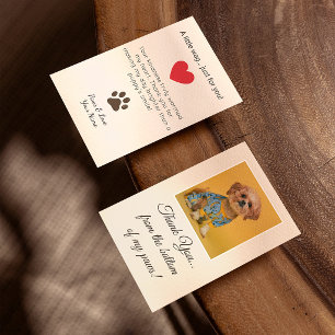 Personalized Cute Funny Pet Dog Picture Theme Thank You Card