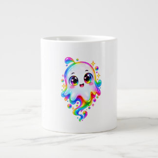 Personalized Cute Ghost Halloween Photo Shirt Large Coffee Mug