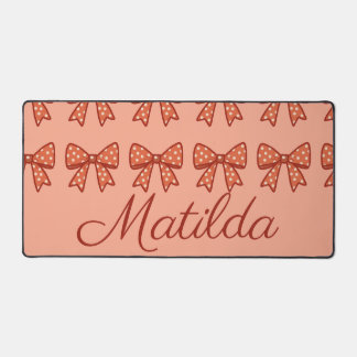 Personalized cute girly gingham bow 