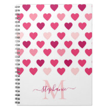 Personalized Cute Girly Pink Hearts Love