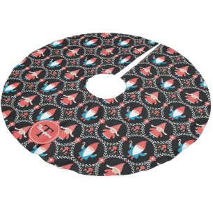 Personalized Cute Gnome Christmas Brushed Polyeste Polyester Tree Skirt
