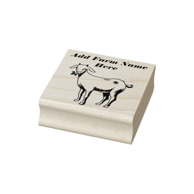 Personalized Cute Goat Farm Stamp (Stamp)