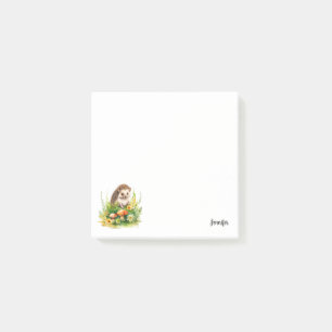 Personalized Cute Hedgehog Post-it Notes