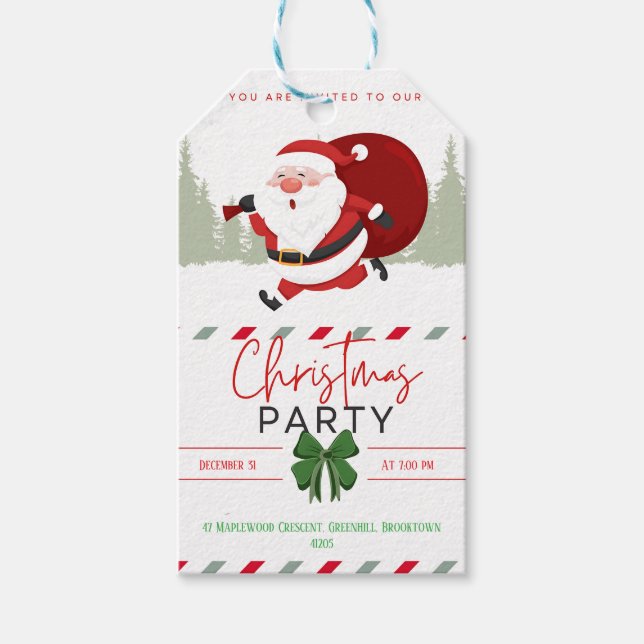 Personalized Cute Invitation Gift Tags (Front)