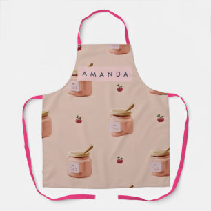 Personalized Cute Jam Jar Pattern Apron