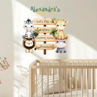 Personalized Cute Jungle Animals Kids