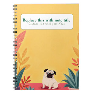 Personalized Cute Kawaii Dog Notebook