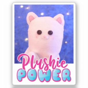 Personalized Cute Kawaii Pink Blue Plushie Power