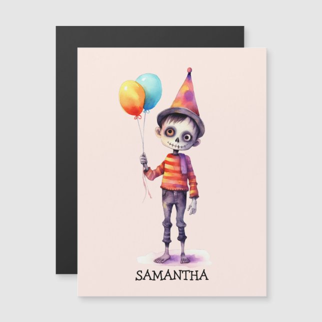 Personalized Cute Kid Zombie Halloween (Front/Back)