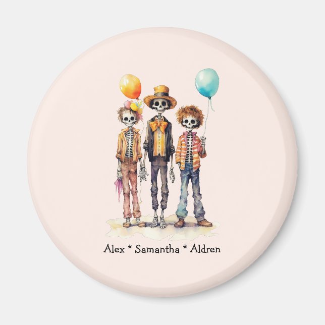 Personalized Cute Kid Zombie Halloween (10) Magnet (Front)