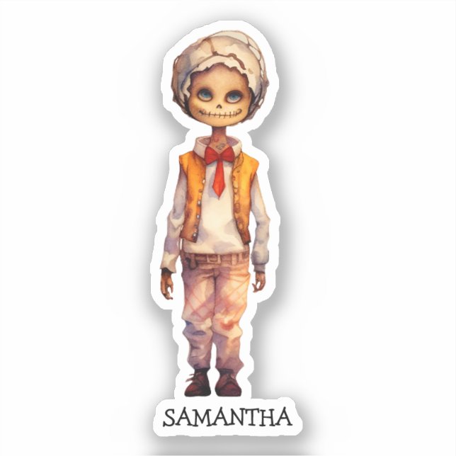 Personalized Cute Kid Zombie Halloween (5) (Front)