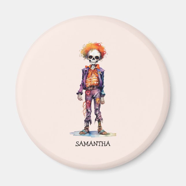 Personalized Cute Kid Zombie Halloween (6) Magnet (Front)
