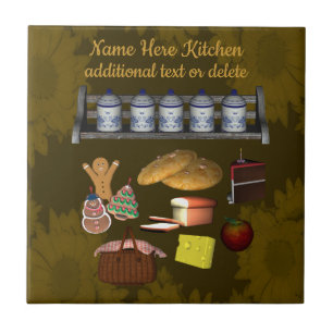 Personalized Cute Kitchen Design Tile