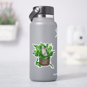 Personalized Cute Kitten in Catnip Pot  