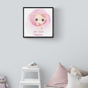 Personalized Cute Kitten Poster