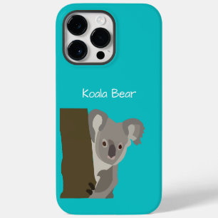Personalized Cute Koala Bear iPhone 14 Pro Max Case