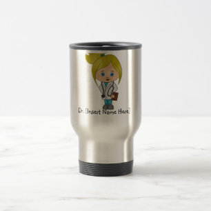 Personalized Cute Lady Doctor Mug - Blonde