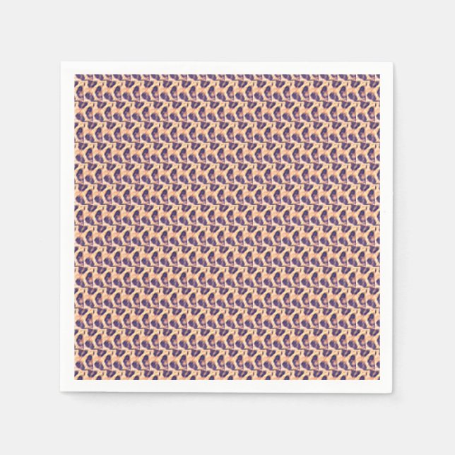Personalized, Cute Leopard Pattern Tumbler Napkin (Front)