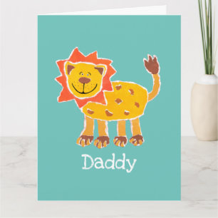 Personalized Cute Lion Father's Day Card