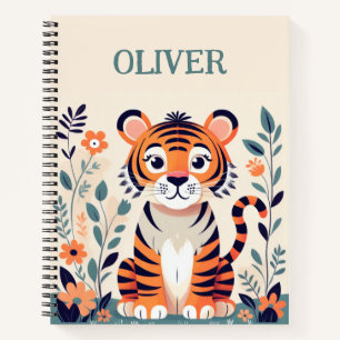 Personalized Cute Little Tiger Notebook