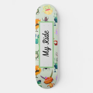 Personalized Cute Monster Design for Boys    Skateboard
