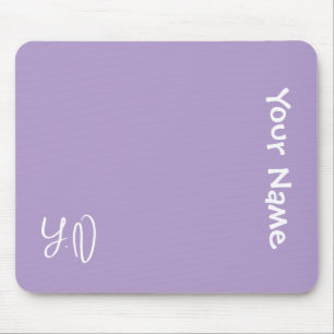 Personalized Cute Mouse Pad – Name & Initials Gift