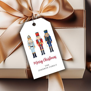 Personalized Cute Nutcracker Merry Christmas Gift Tags