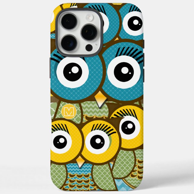 Personalized Cute Owl Art iphone 5 Case-Mate iPhone Case (Back)