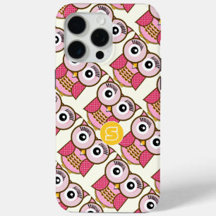 Personalized Cute Owl Art iphone 5 iPhone 15 Pro Max Case