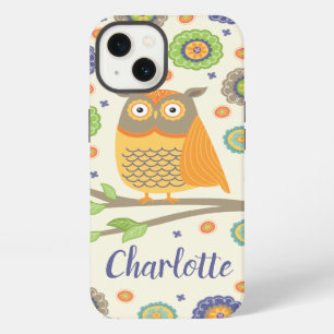 Personalized Cute Owl Pattern iPhone 13 Case