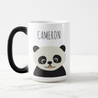 Personalized Cute panda cartoon black and white