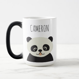 Personalized Cute panda cartoon black and white Magic Mug