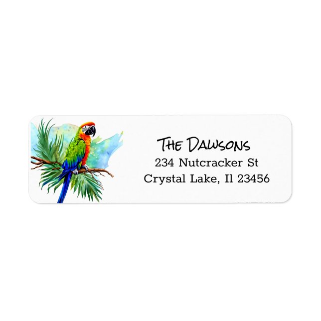 Personalized Cute Parrot Artwork (Front)