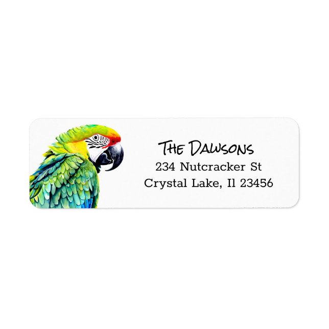 Personalized Cute Parrot Artwork (Front)