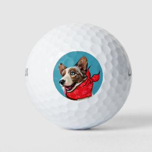 Personalized Cute Pembroke Welsh Corgi Golf Balls