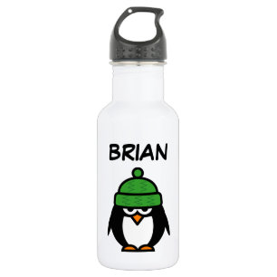 Personalized cute penguin cartoon custom name 532 ml water bottle