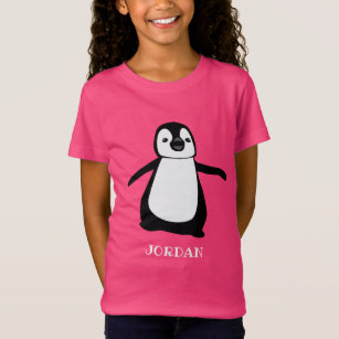 Personalized cute penguin illustration Girl T-Shirt