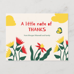 Personalized - Cute Personal Thank You Postcard
