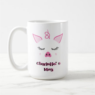 Personalized Cute Pig Coffee Mug