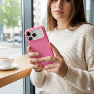 Personalized Cute Pink iPhone Case with Custom