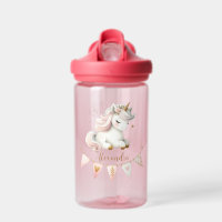 Personalized Cute Pink Kids Unicorn