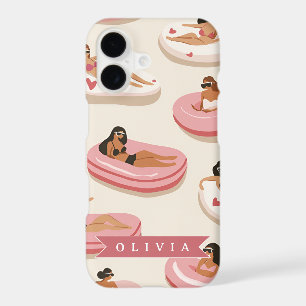 Personalized Cute Pink Pool Float Summer Aesthetic
