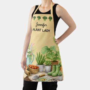 Personalized cute Plant Lady garden Apron