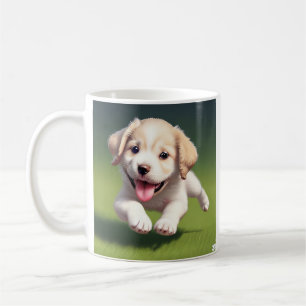 Personalized Cute Puppy Dog Labrador Coffee Mug