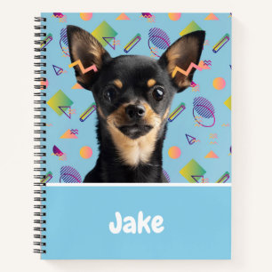 Personalized Cute Puppy Dog Pattern Notebook