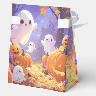 Personalized Cute Purple Halloween Boo Favor Box
