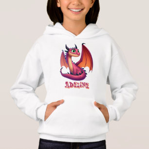 Personalized Cute purple/red cartoon dragon